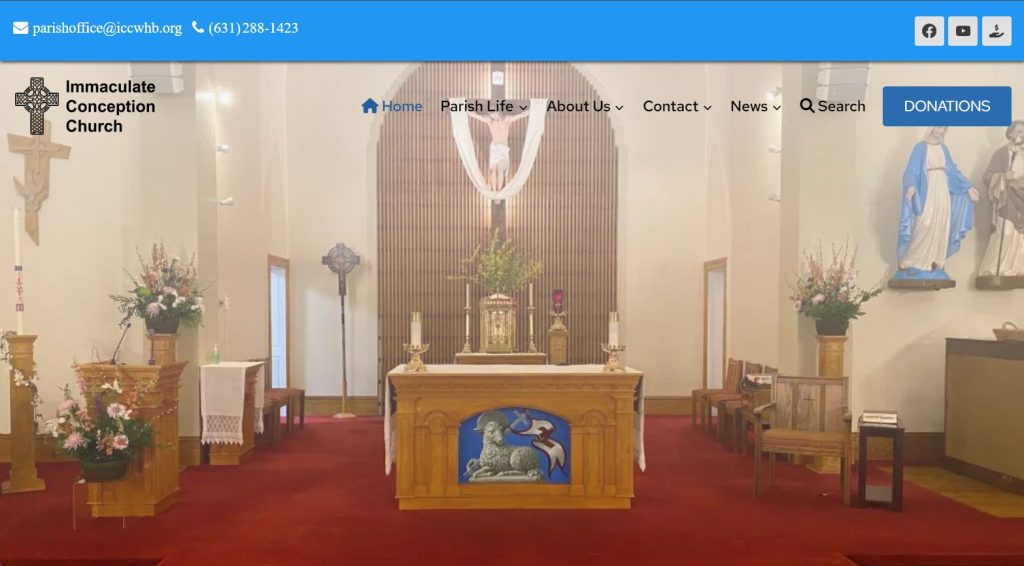 Immaculate Conception Church website image